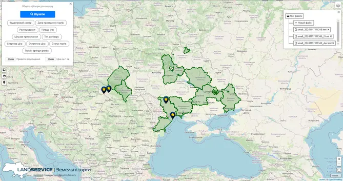 Карта лотів
