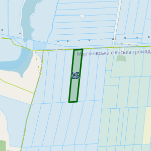 Земельна ділянка 3523183600:02:001:0304, площа 6.8611 га